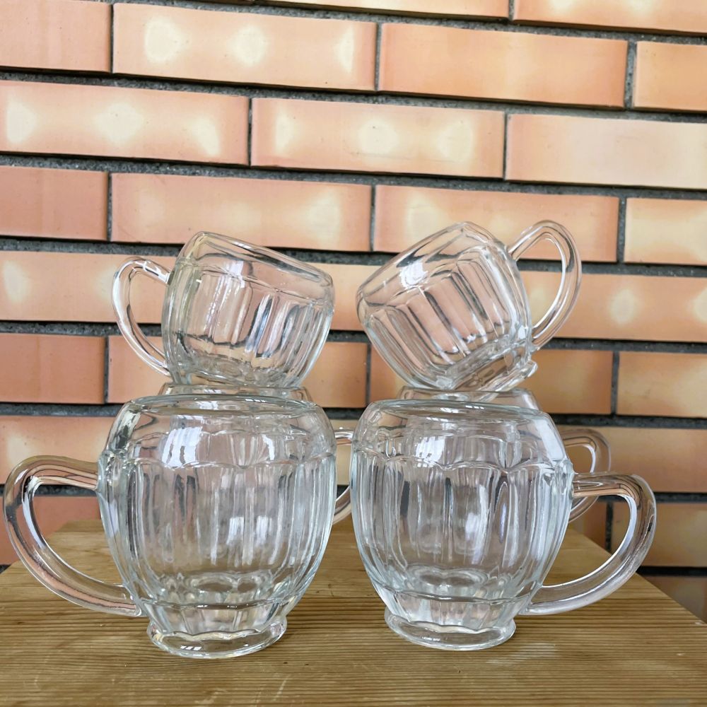 Set of beer glasses 1960s
