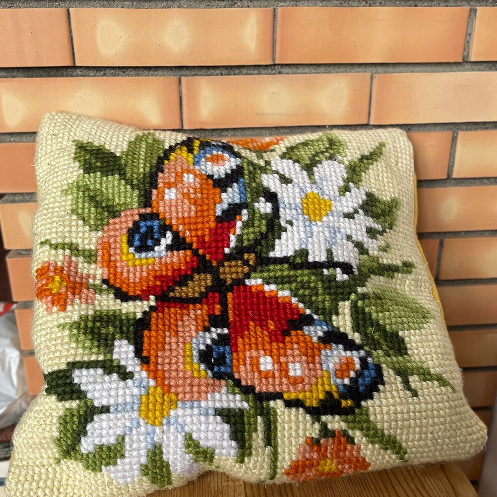 Hand Woven Arraiolos Tapestry Cushion