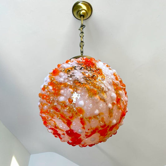 Large Art Glass Statement Pendant
