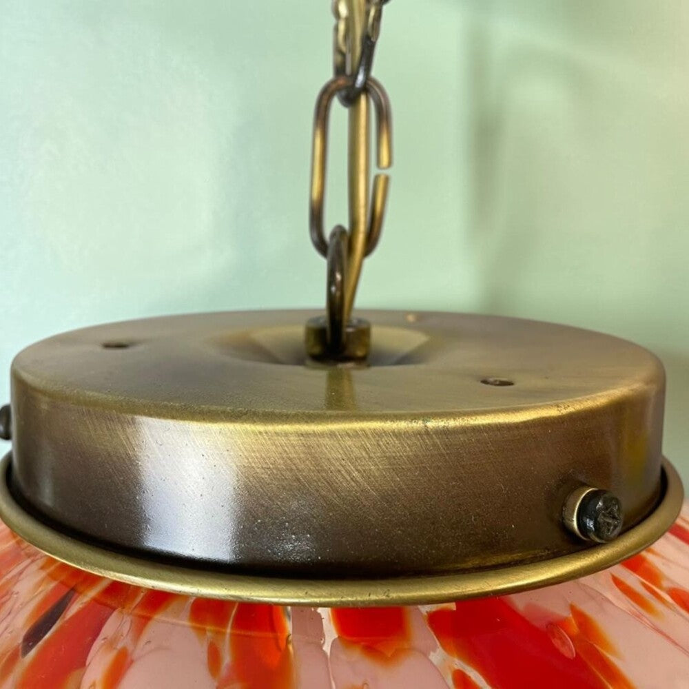 Large Art Glass Statement Pendant