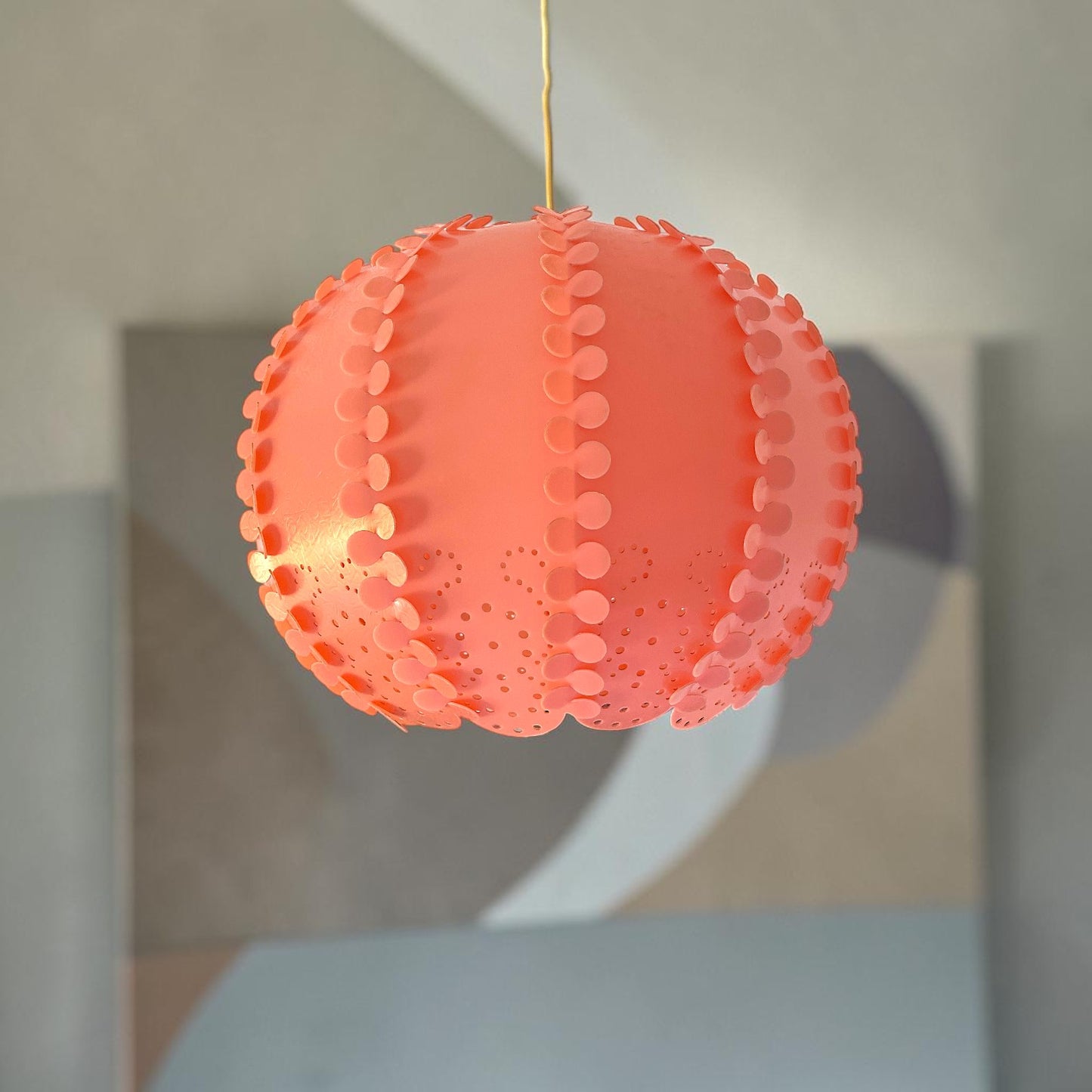 Large Coral Acrylic Light