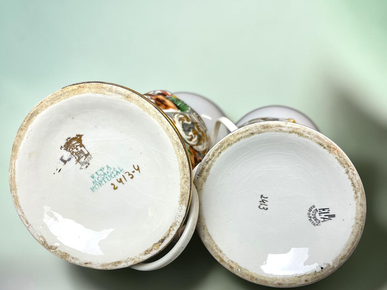 Pair of table lamps by Alcobaça, limited