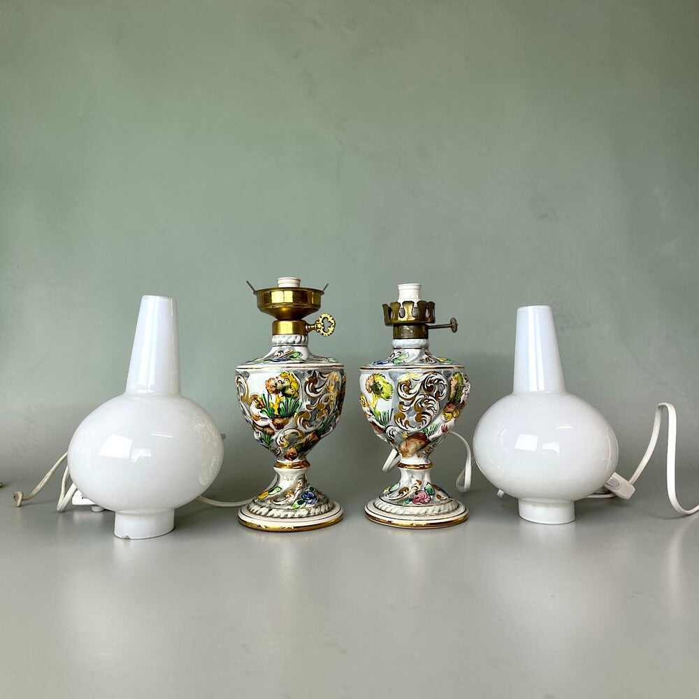 Pair of table lamps by Alcobaça, limited