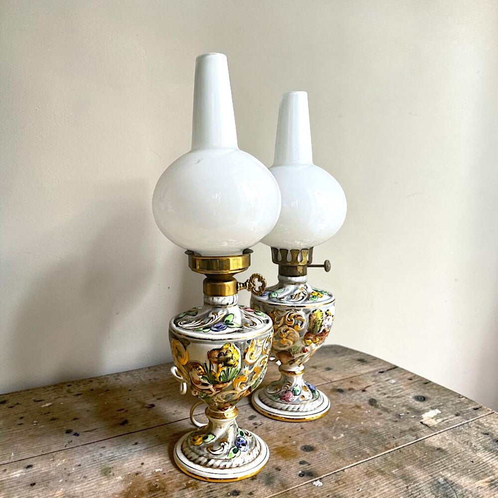 Pair of table lamps by Alcobaça, limited