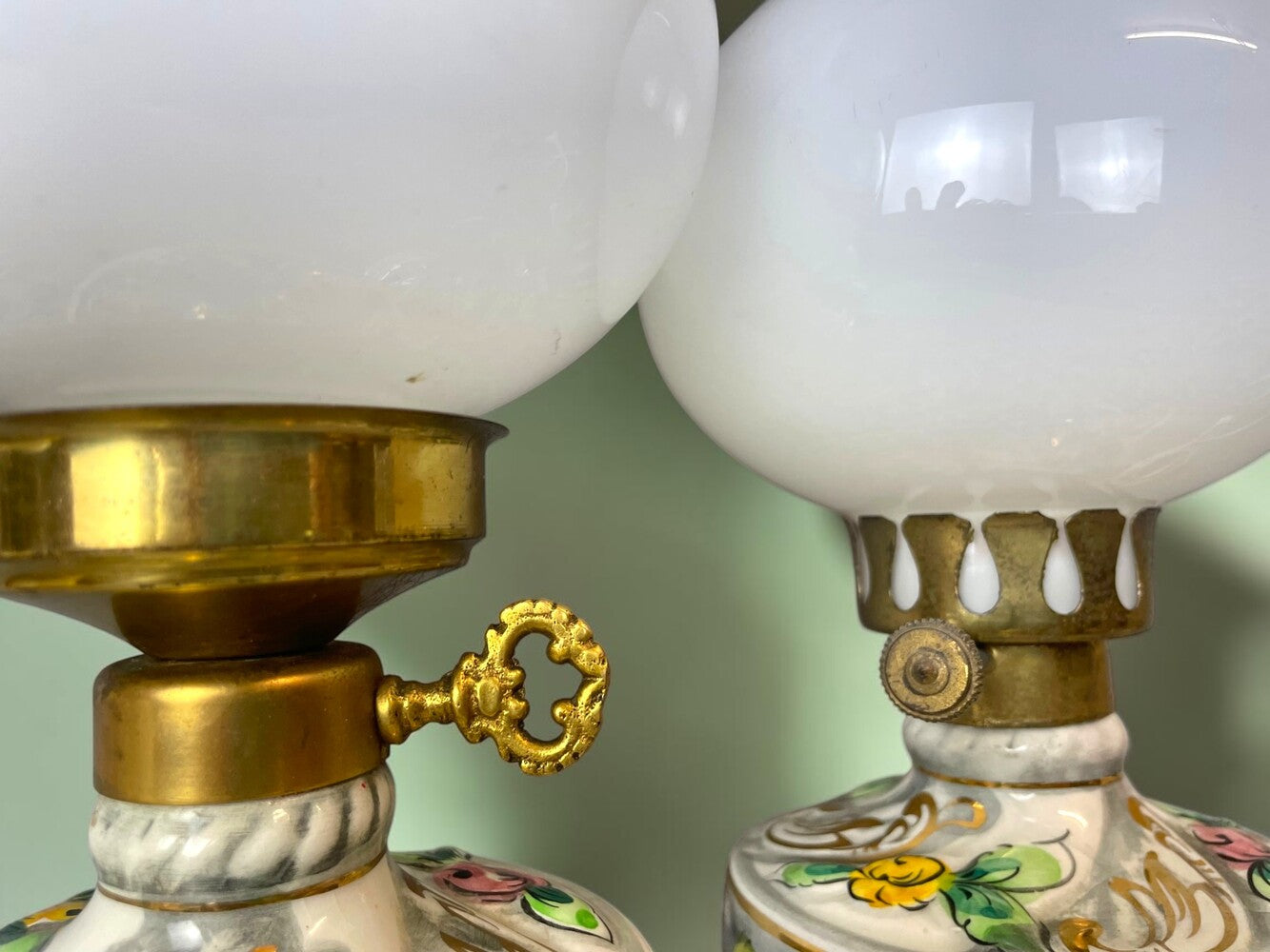 Pair of table lamps by Alcobaça, limited