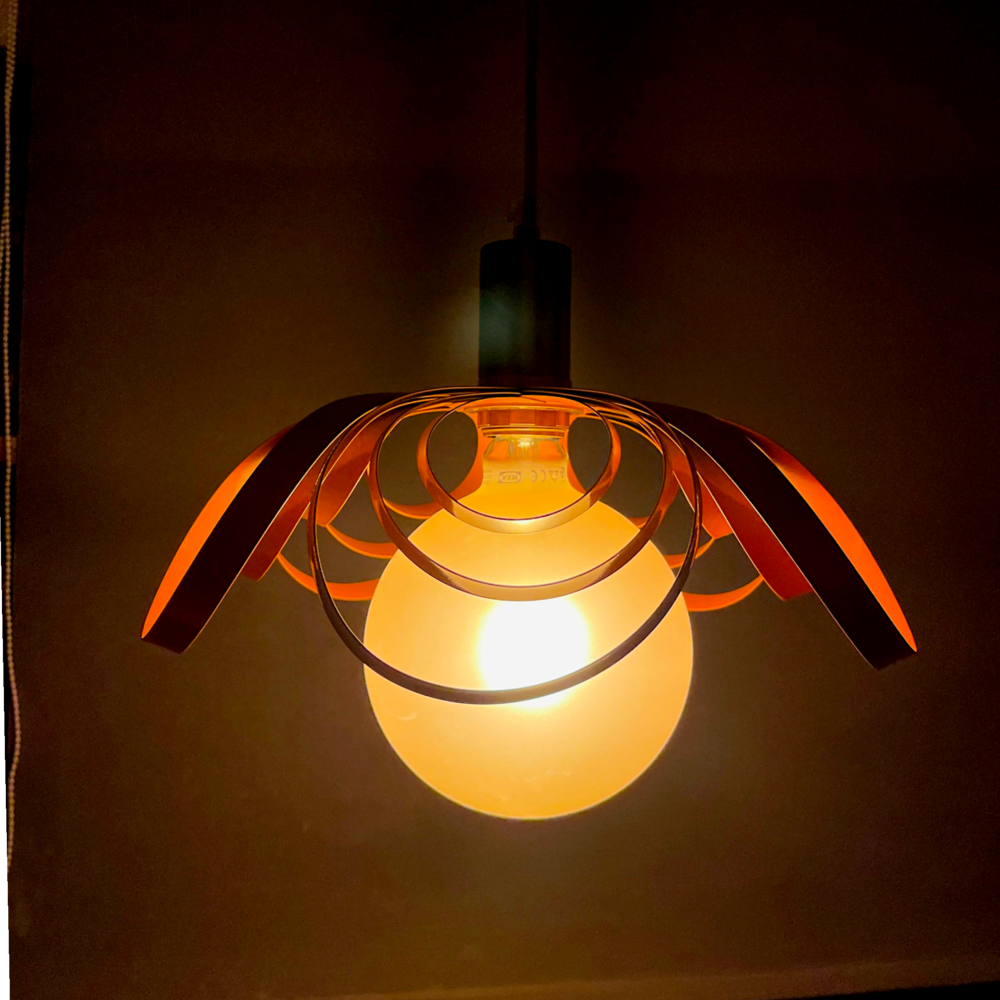 Orange Ribbon Lamp
