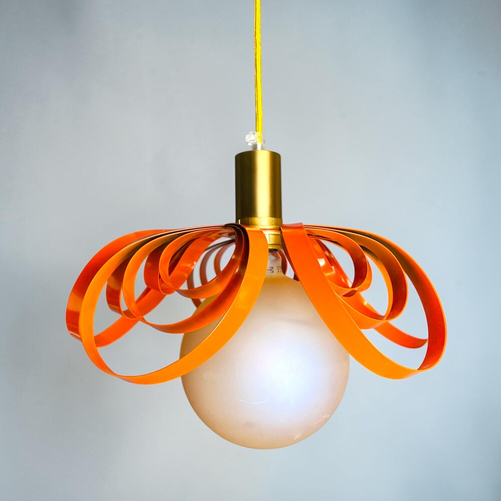 Orange Ribbon Lamp