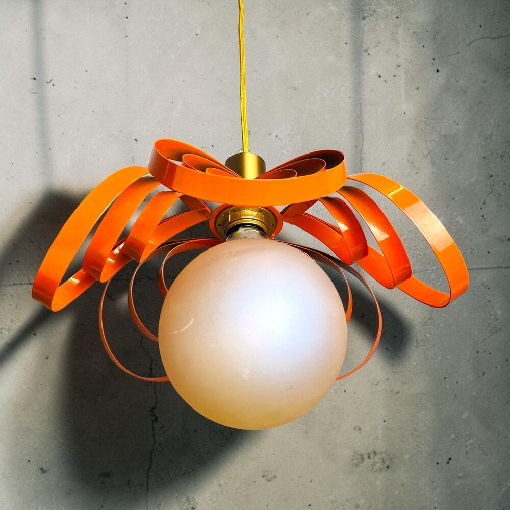 Orange Ribbon Lamp