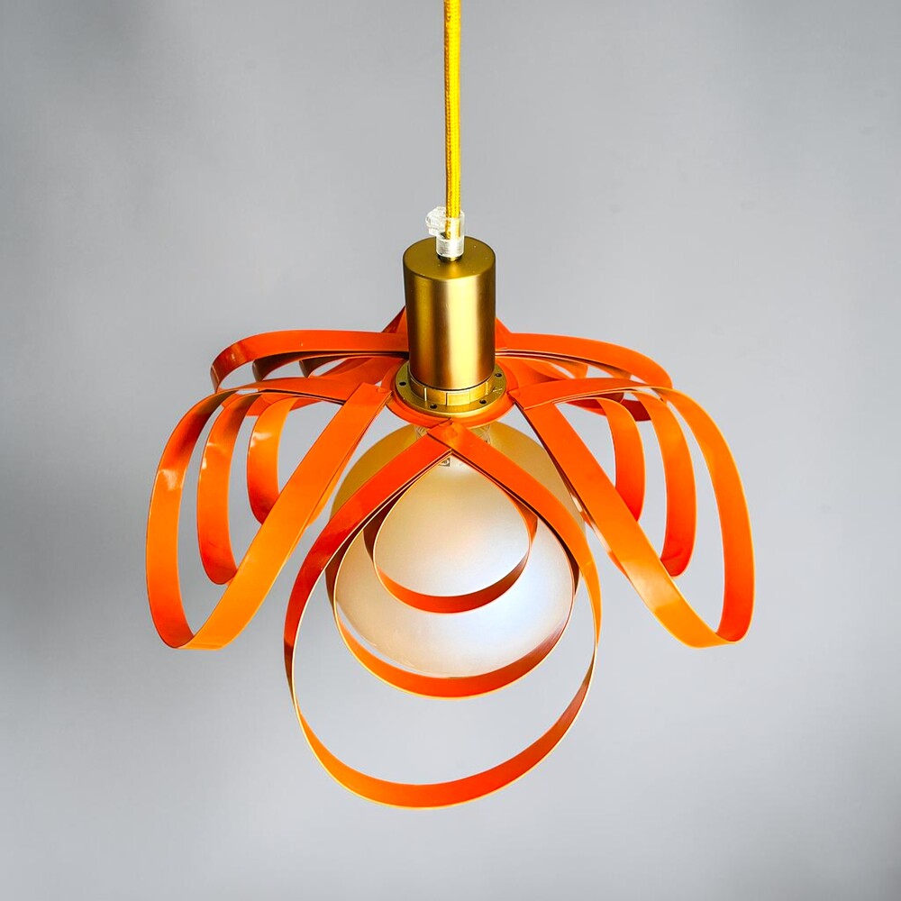 Orange Ribbon Lamp