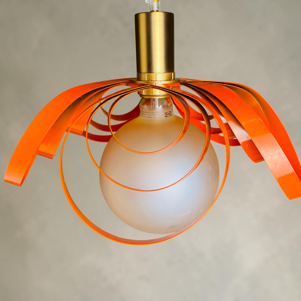 Orange Ribbon Lamp