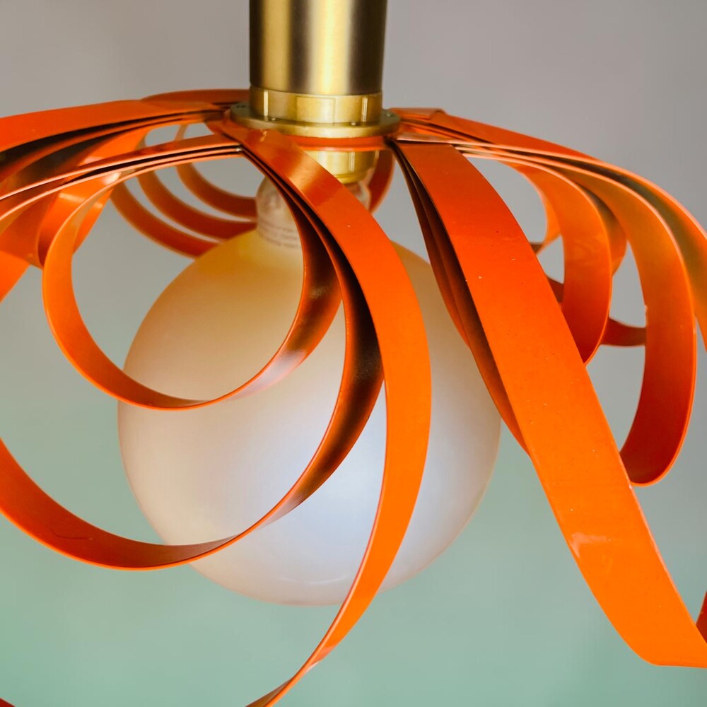 Orange Ribbon Lamp