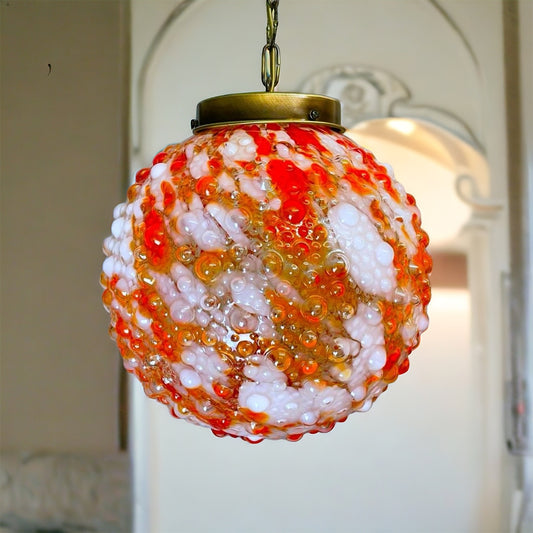 Red Murano chandelier
