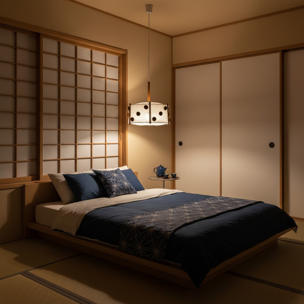 Japandi style pendant light