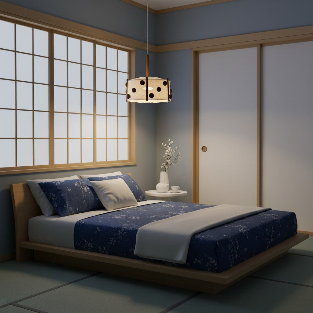 Japandi style pendant light