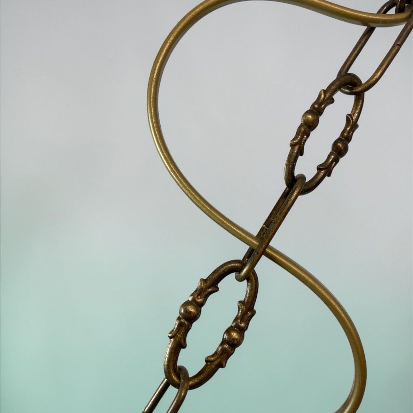 Regency-Inspired Frosted Glass Pendant