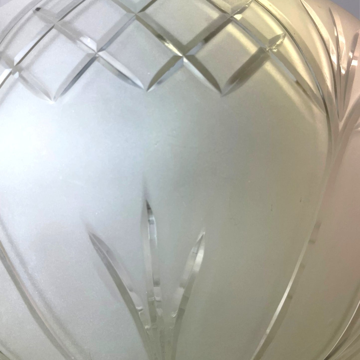 Regency-Inspired Frosted Glass Pendant