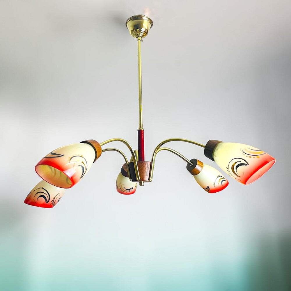 Mid Century Modern Sputnik Chandelier