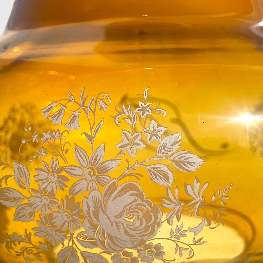 Amber Glass Pendant Light