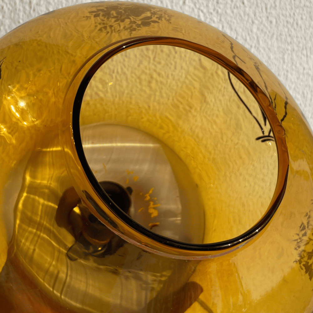 Amber Glass Pendant Light