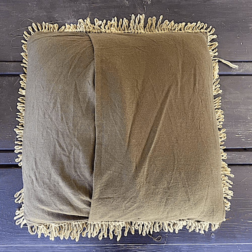 Antique Hand Woven Arraiolos Tapestry Cushion