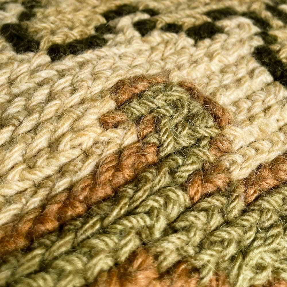 Antique Hand Woven Arraiolos Tapestry Cushion
