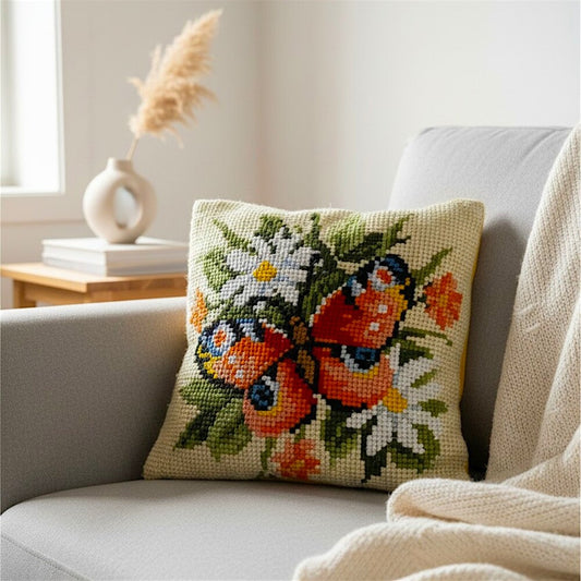 Hand Woven Arraiolos Tapestry Cushion