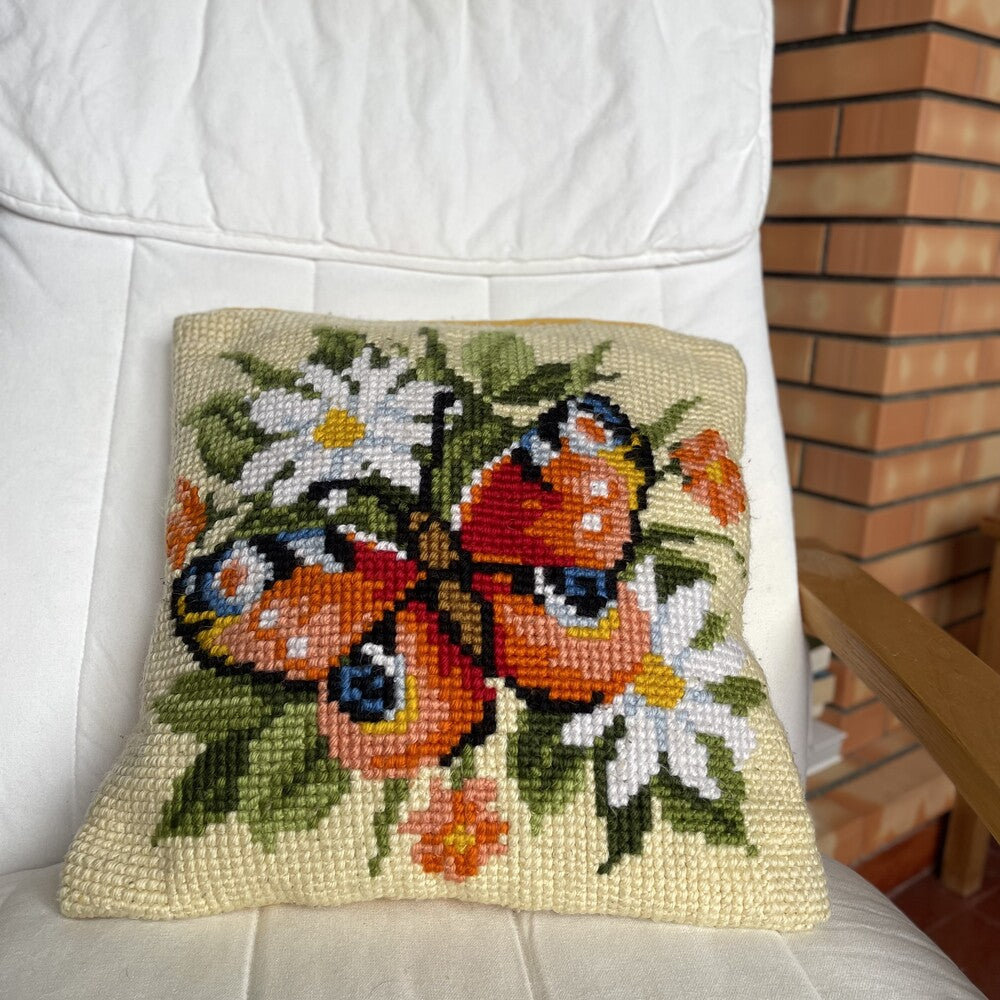 Hand Woven Arraiolos Tapestry Cushion