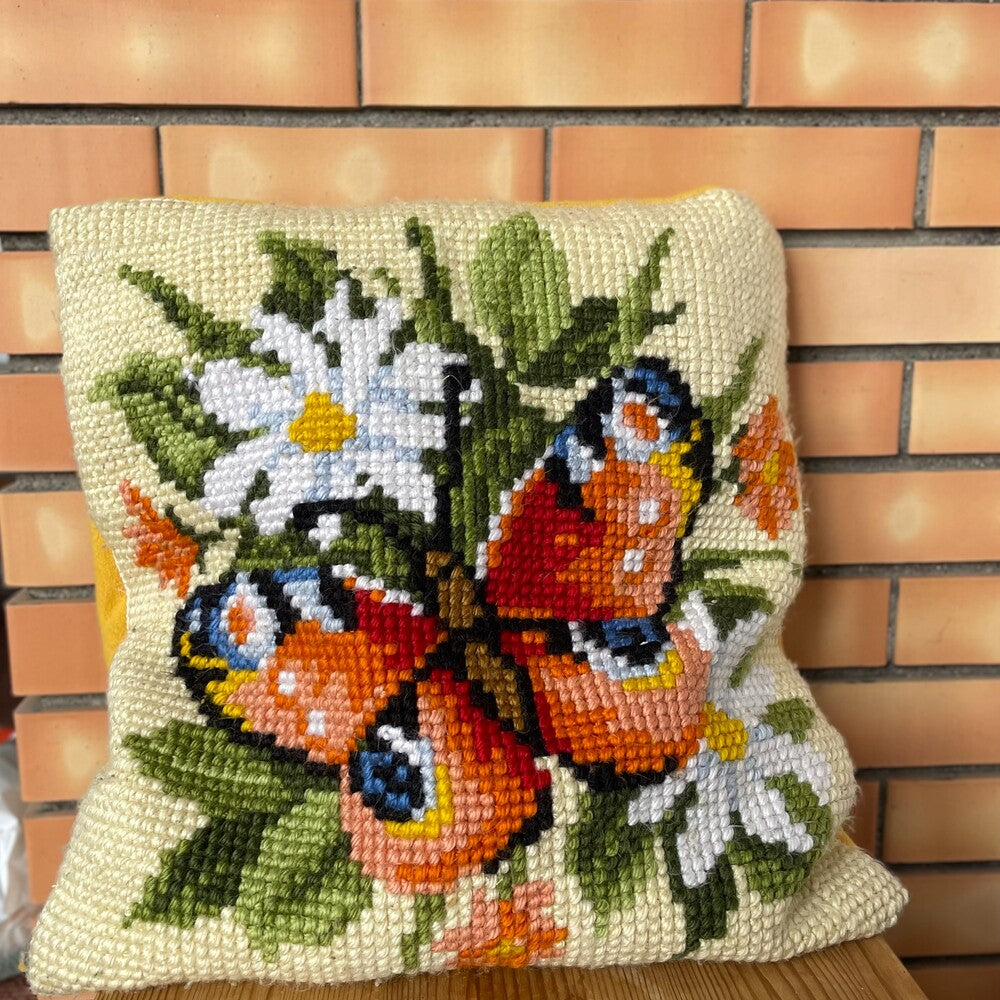 Hand Woven Arraiolos Tapestry Cushion