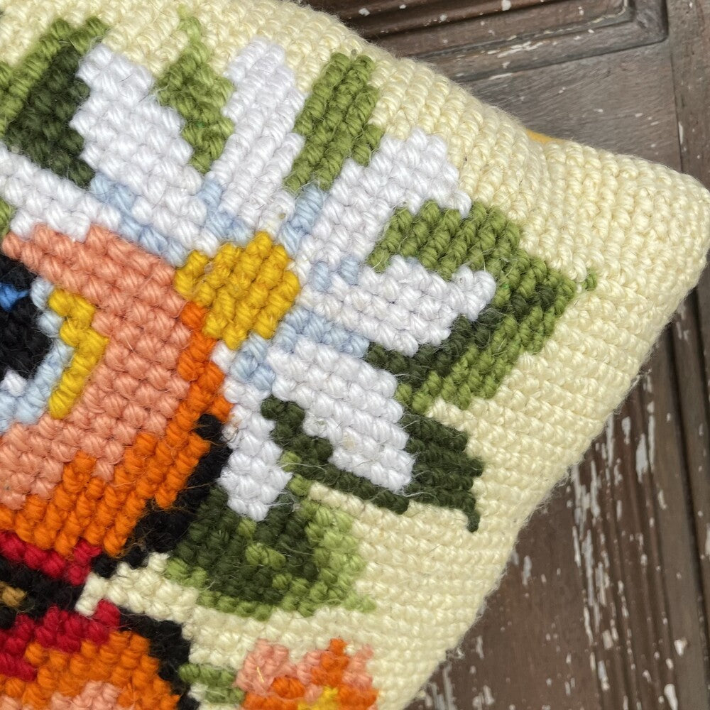 Hand Woven Arraiolos Tapestry Cushion