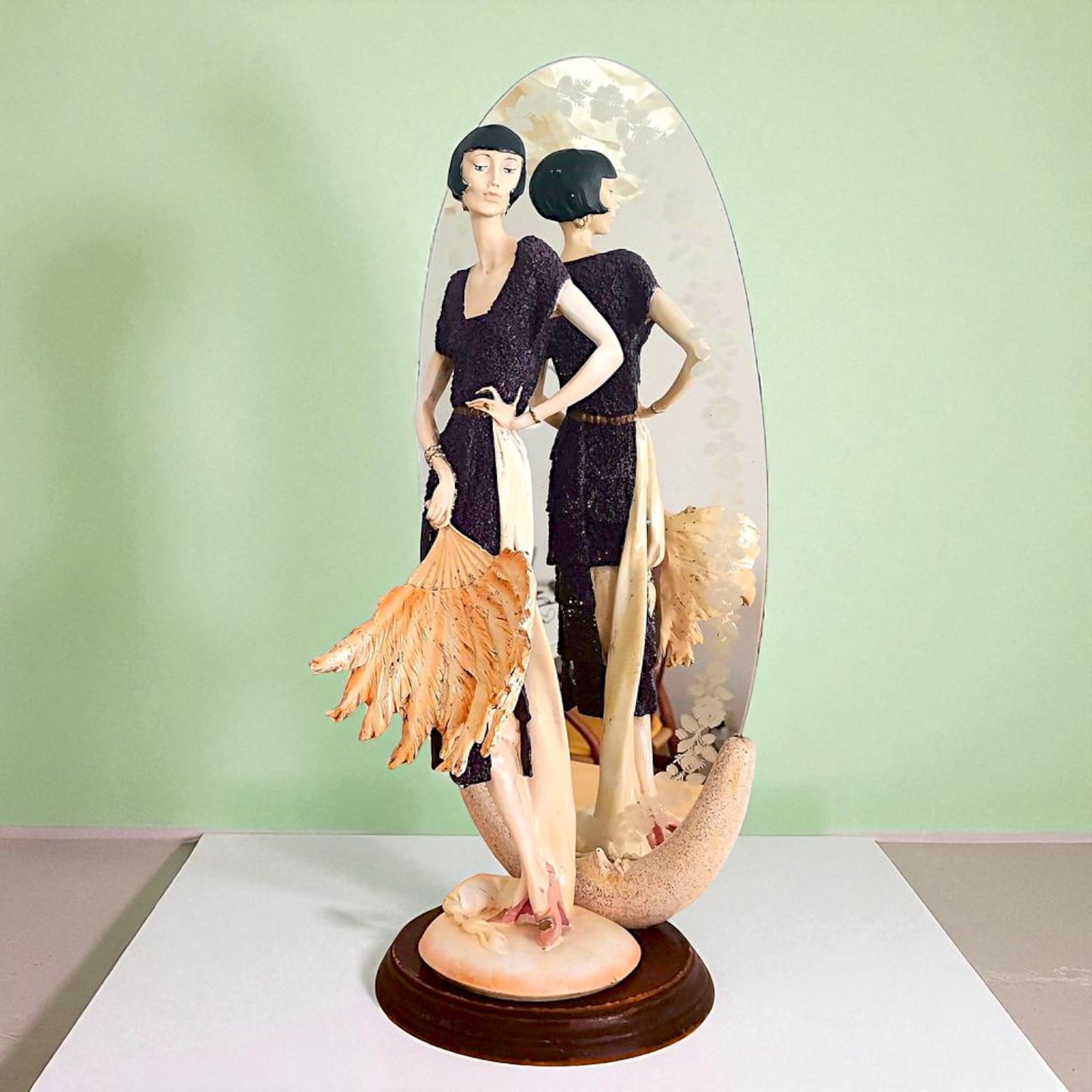 Lady with Fan in style of Giuseppe Armani