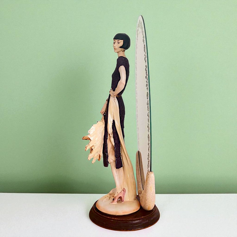 Lady with Fan in style of Giuseppe Armani