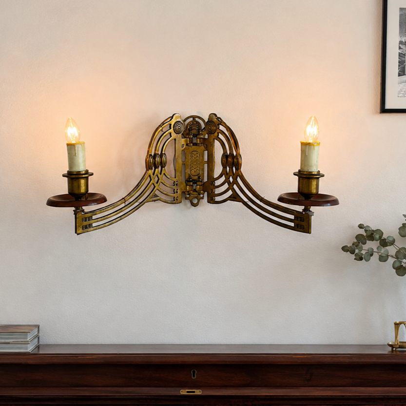 Art Noveau Double Wall Sconce