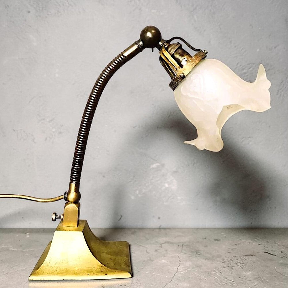 Brass Art Nouveau Table Lamp