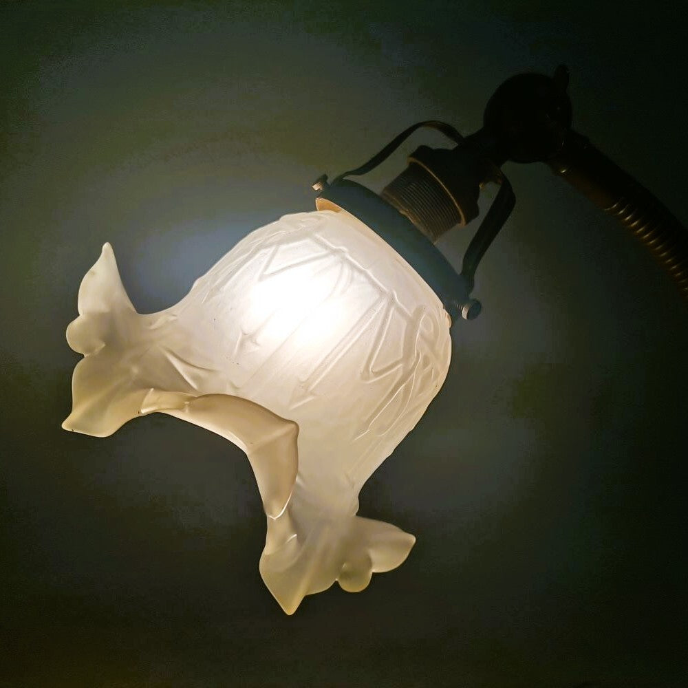 Brass Art Nouveau Table Lamp