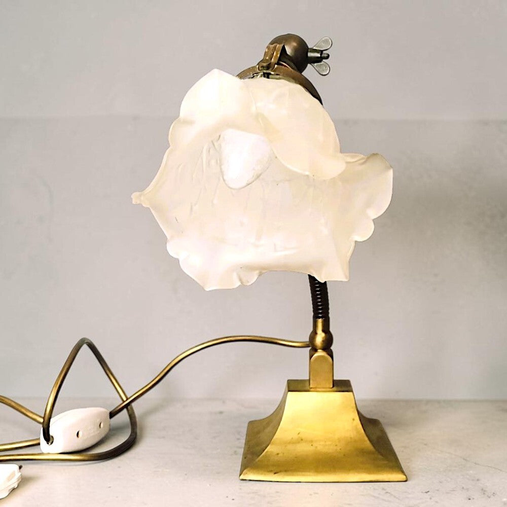 Brass Art Nouveau Table Lamp