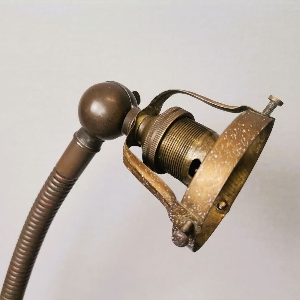 Brass Art Nouveau Table Lamp