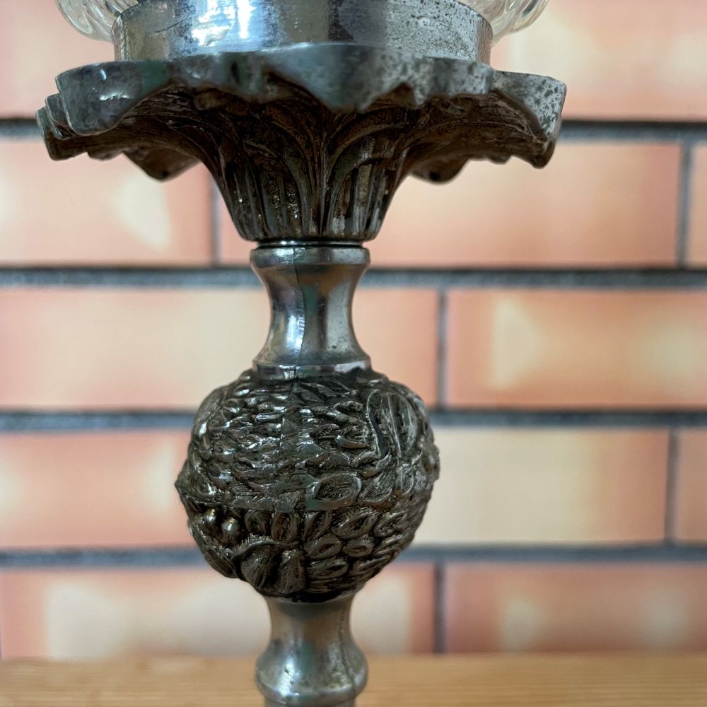 Baroque Inspired Brass Table Lamp