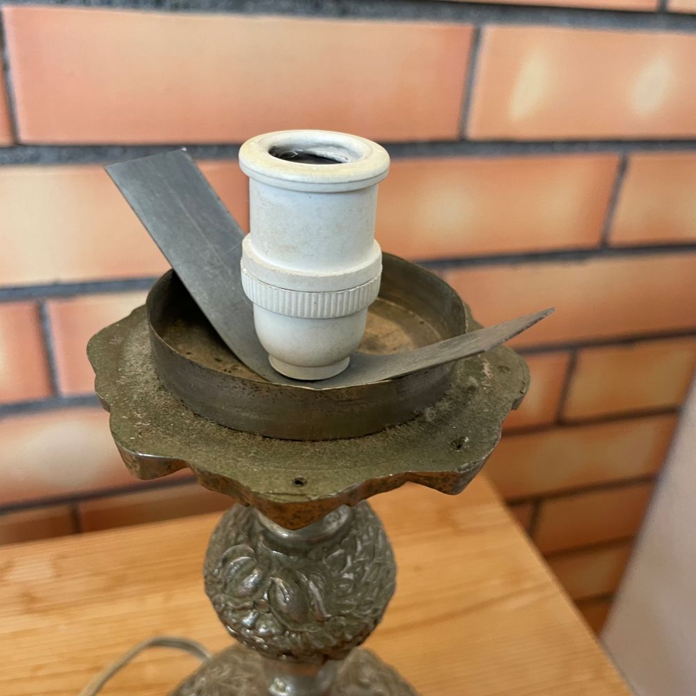 Baroque Inspired Brass Table Lamp
