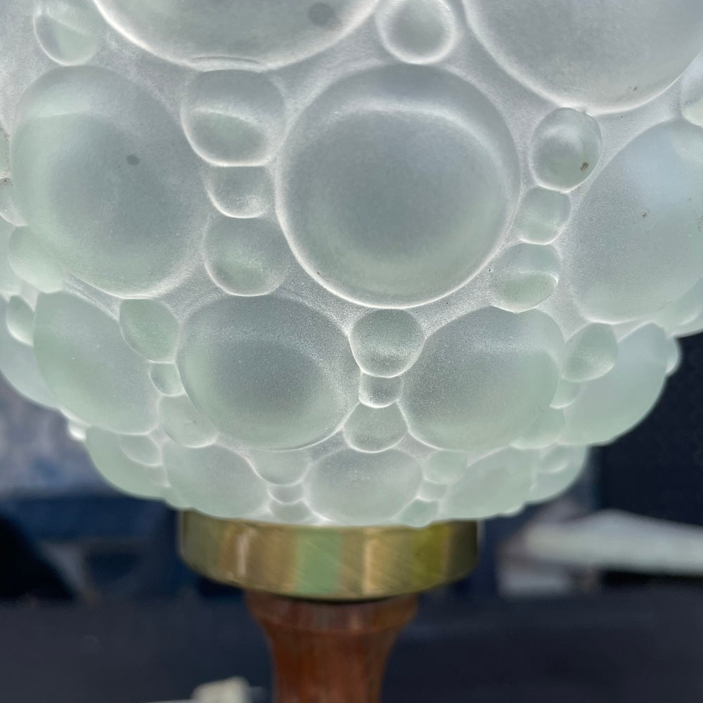 Carved Wood Statement Table Lamp