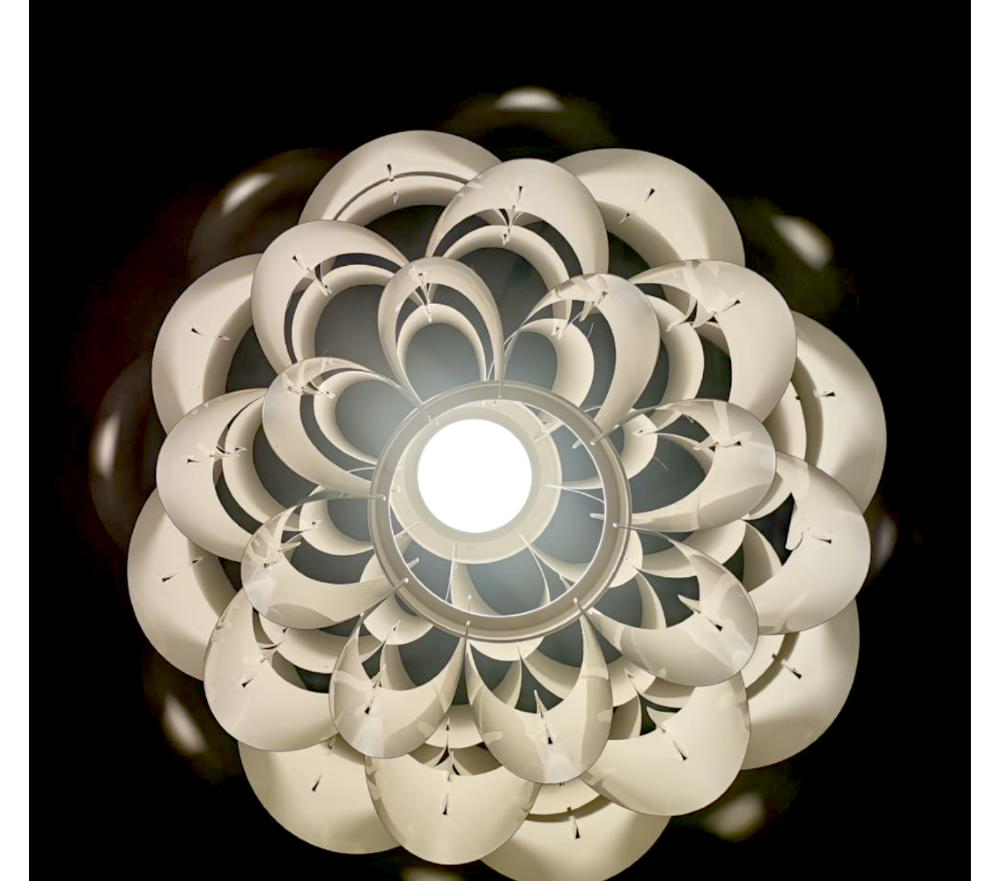 Silver Danish Modern lamp