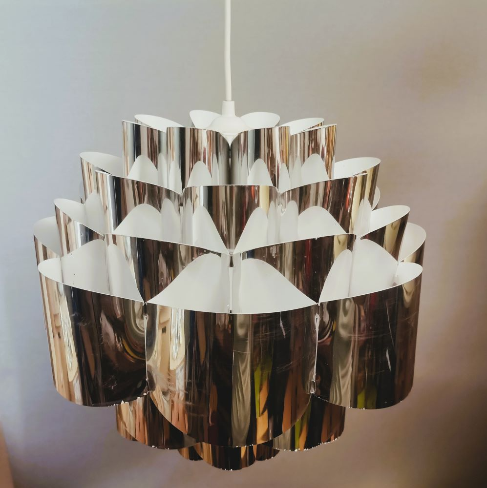 Silver Danish Modern lamp