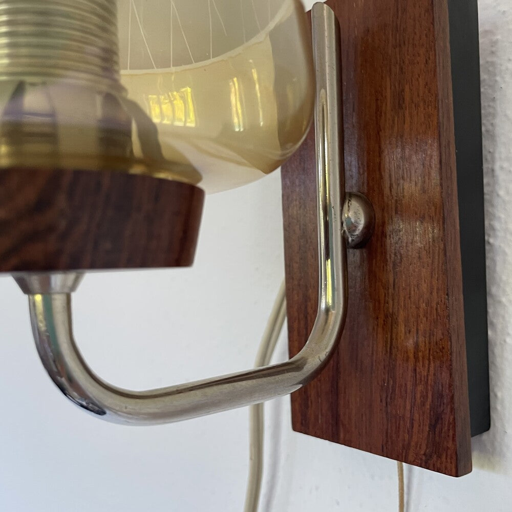 Danish Teak Wall Sconce