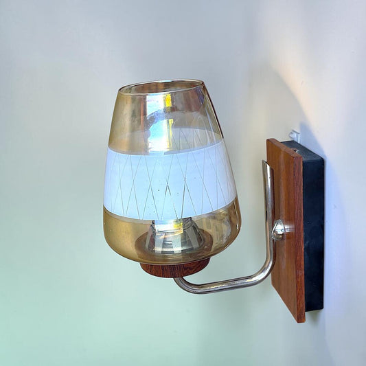 Danish Teak Wall Sconce