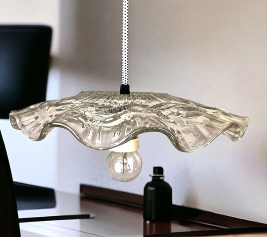 Farmhouse glass pendant light