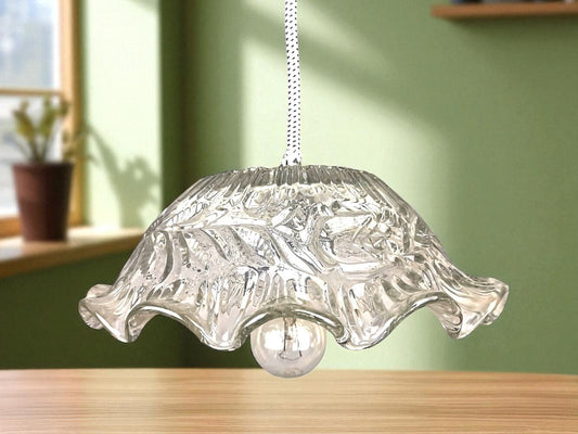Retro glass kitchen pendant light fixture
