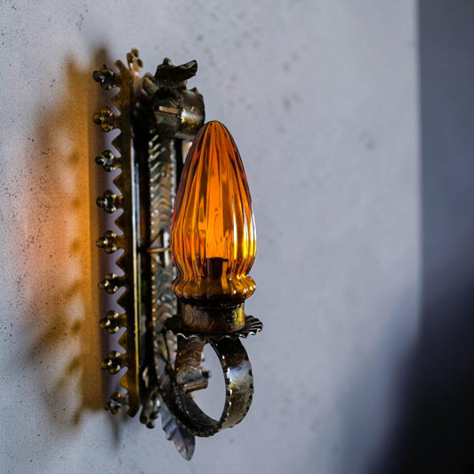 Gothic Wrought Iron Wall Sconce