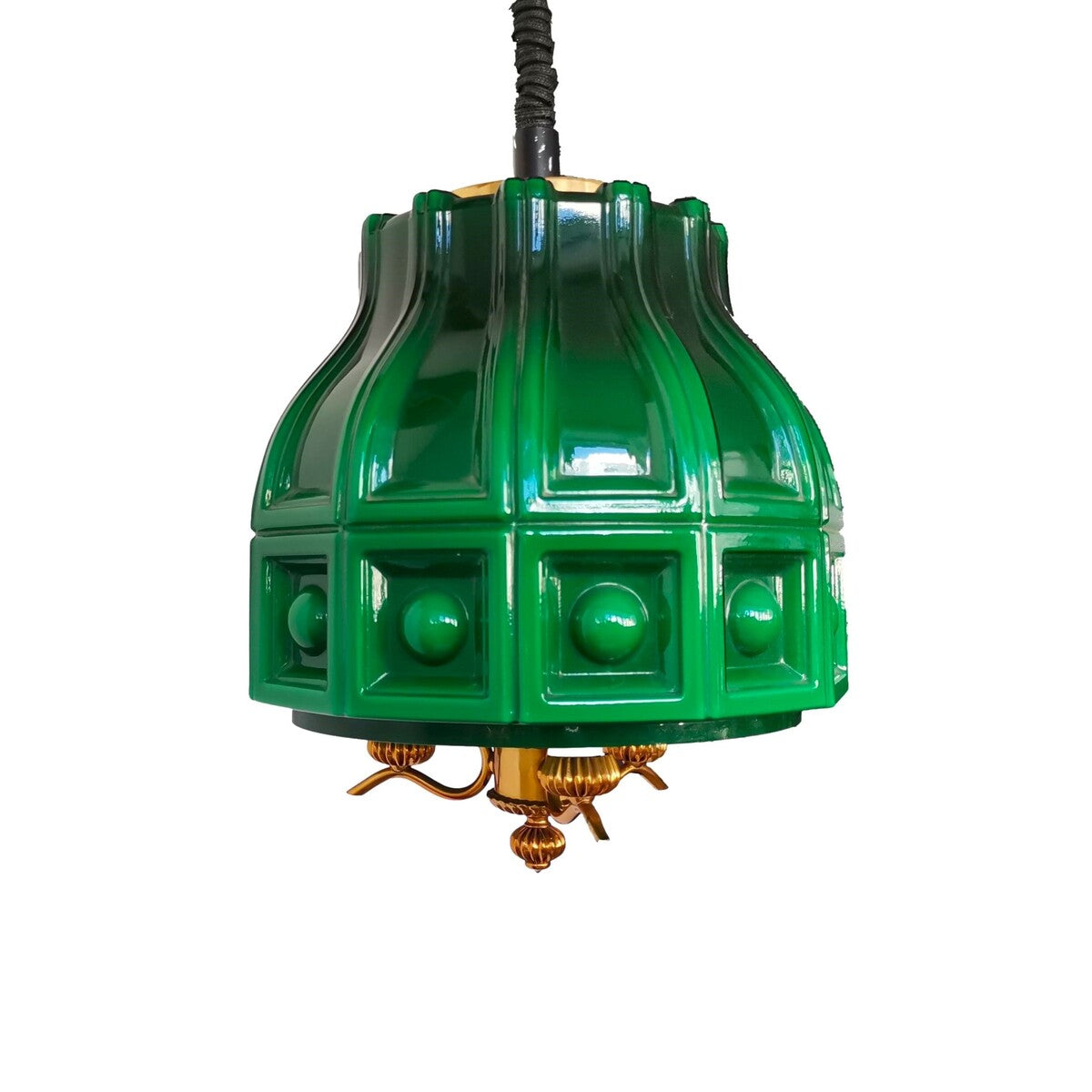Green light fixture by Helena Tynell for Flygsfors