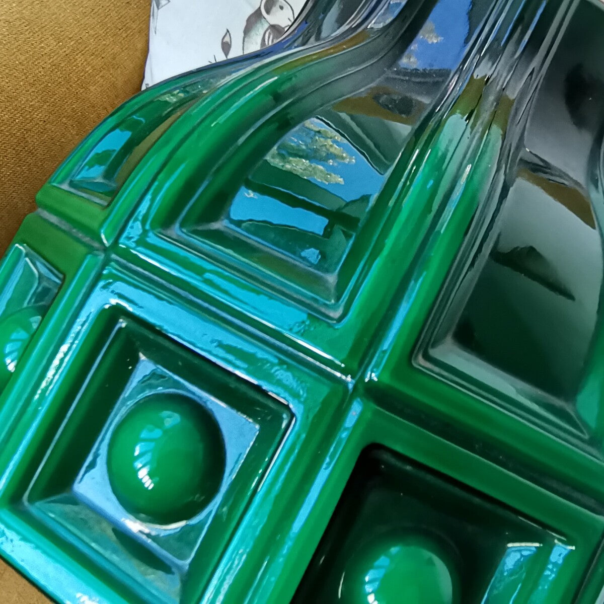 Green light fixture by Helena Tynell for Flygsfors