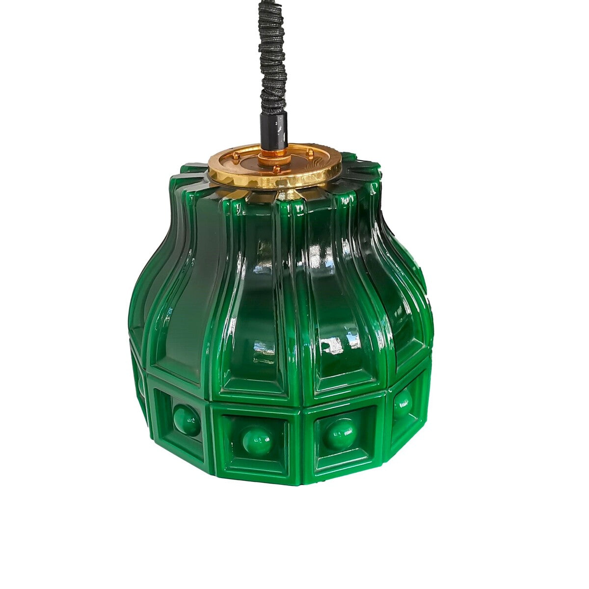 Green light fixture by Helena Tynell for Flygsfors