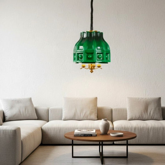 Green light fixture by Helena Tynell for Flygsfors